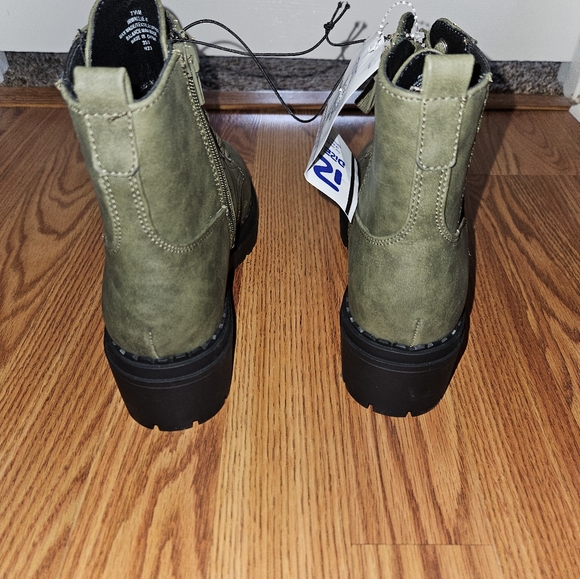 Indigo rd olive green combat boots - Picture 7 of 10
